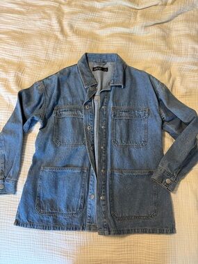 Denim Button Down Work Jacket